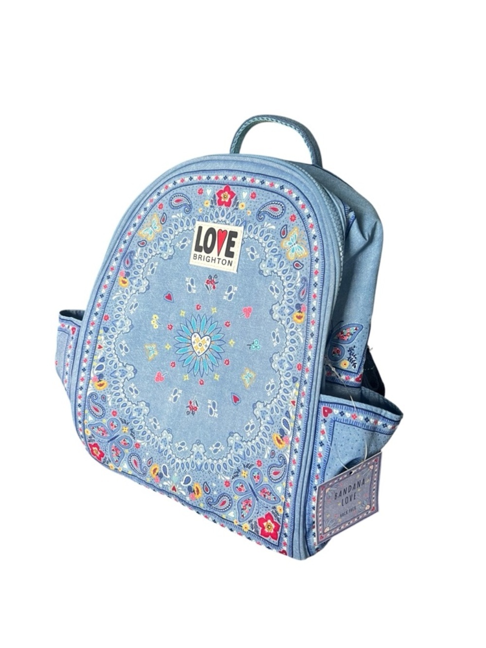 Brighton Love Brighton Mini Backpack NWT Paisley Bandana Blue Butterfly